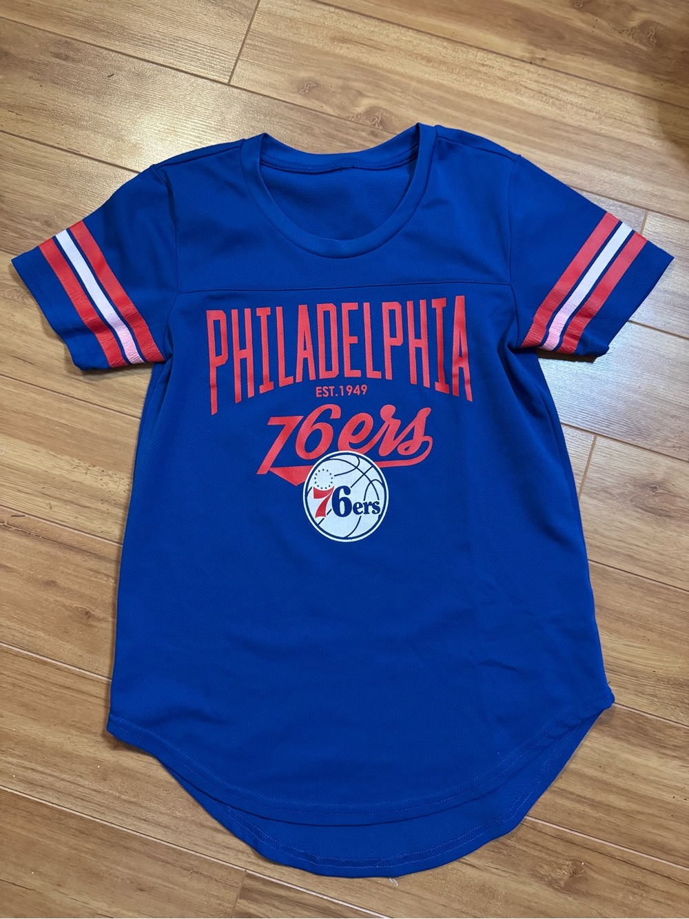 Philadelphia 76ers Blue Short Sleeve Tee